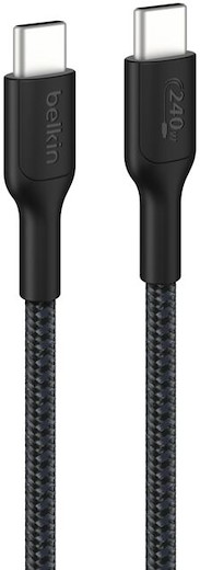 Belkin Boost Charge Pro Braided USB-C to USB-C Cable 2m [240W] - black