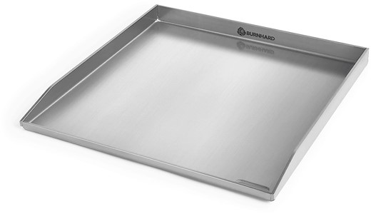 Burnhard Plancha Grillplatte Edelstahl FRED [41.5 x 40 x 3.5 cm]