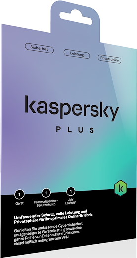 Kaspersky Plus (1 Gerät) [PC/Mac/Android] (D/E/F/I)