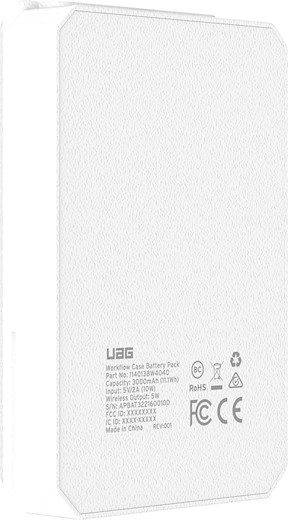 UAG Workflow 3200mAh Battery Pack - white / grey