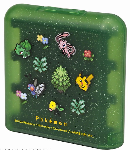 Game Card Case Protective Cover 24 - pixel green [NSW2/NSW]