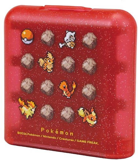 Game Card Case Protective Cover 24 - pixel red [NSW2/NSW]