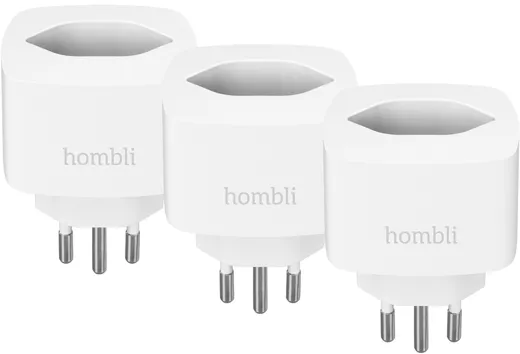 Hombli Smart Swiss Socket S+ (Matter) Promo Pack 2+1 - white
