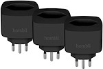 Hombli Smart Swiss Socket S+ (Matter) Promo Pack 2+1 - black